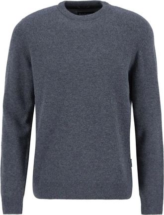 Barbour Holden Crew Neck Jumper - Heren - Ronde hals truien - Grijs - XL - Wol - Truien & Vesten