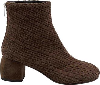 AGL Tina Ankle Boot in Green Suede