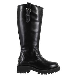 Ganni High Boots, female, Black, Size: 10 US Studs High Boot