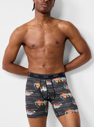 Saxx Mens 6 At the cottage micro-dotwork boxer brief QUEST