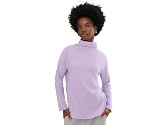 Vineyard Vines Funnel Neck Top Womens T Shirt Lilac Breeze : XS, Polyester/Rayon/Spandex