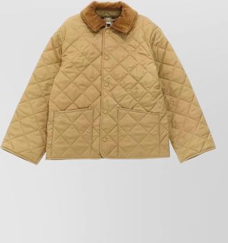 Burberry quilted nylon single-breasted coat