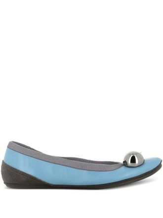 Dove Nuotano Gli Squali beckybBall detail ballet flats - Blue