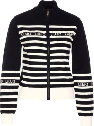 Liu Jo Cardigan a righe - Nero