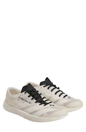 Yohji Yamamoto Gender Inclusive Adizero RC6 Running Shoe in White/White/Black at Nordstrom, Size 6.5 Womens