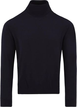 Malo Turtleneck Trui - Heren - Coltruien - Blauw - M - Wol - Truien & Vesten