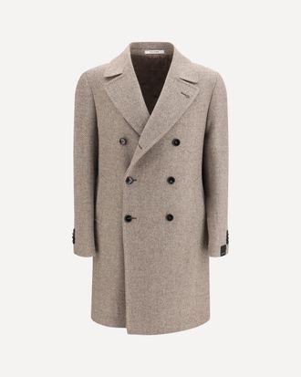 Tagliatore Chevron Coat Male 52