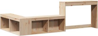vidaXL Vidaxl - Mueble con escritorio madera maciza pino 232x122x75 cm
