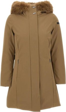 Roberto Ricci Design Surflex Winter Long Fur - Dames - Parka Jassen - Bruin - 2XL - Jassen