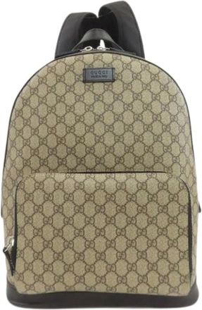 Gucci Pre-owned Backpacks, female, Brown, Size: ONE SIZE Pre-owned Vintage Backpack