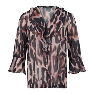 Betty Barclay Dames, Blouses & Shirts, Veelkleurig, Maat: 4XL Chiffon