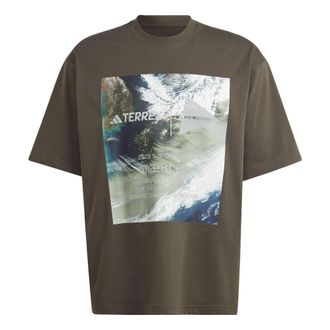 adidas Terrex X And Wander T-Shirts Brown HR7143