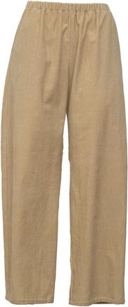 Apuntob P2061Ts 1013Naturale Wijde Broek - Dames - Wijde Broeken - Beige - S - Broeken
