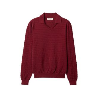 Miu Miu V-neck Cotton Sweater