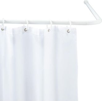 WENKO 19214100 Barra De &Aacute;ngulo Universal Gruesa 20 Mm Blanco Dimensiones 80 X 80 90 X 90 Cm - Wenko