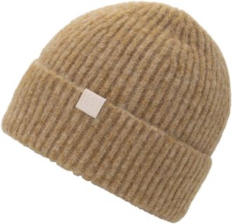 Chillouts Beanie CHILLOUTS Heli Hat, Damen, beige, Obermaterial: 78% Polyester, 12% Polyamid, 6% Wolle, 4% Elasthan, M&uuml;tzen Beanie, aus dickem Material im Ripps