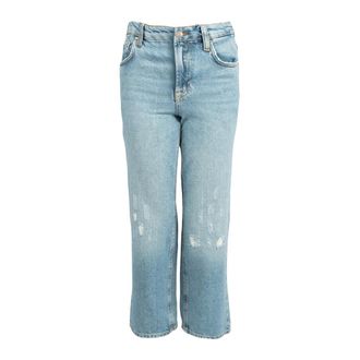 Liu Jo Cropped Denim Jeans - Dames - Jeans - Blauw - Maat: W24 Denim