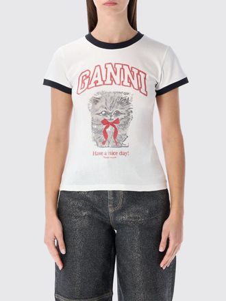 Ganni T-Shirt GANNI Woman color White