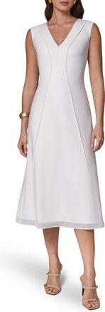 DKNY Sleeveless A-Line Cocktail Dress in Ivory at Nordstrom, Size 12