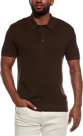 Onia Textured Knit Polo Shirt