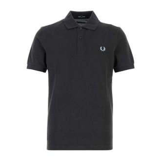 Fred Perry Polo Shirts, male, Gray, Size: XL Piquet Polo Shirt