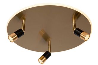 Lucide JUBEL Stylish Tiltable Dimmable LED Decorative Flush Ceiling Light in Yellow