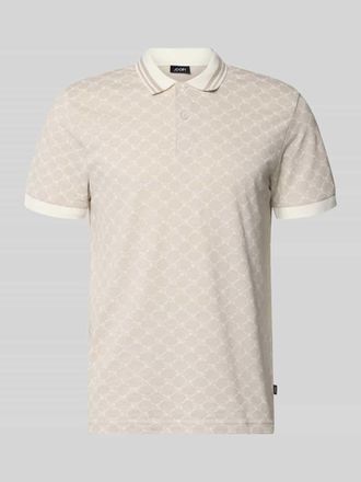 Joop Regular Fit Poloshirt mit Logo-Muster Modell Jessino in Offwhite, Gr&ouml;&szlig;e XXXL
