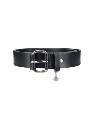 Vivienne Westwood New Wide Alex Charm Belt - Black