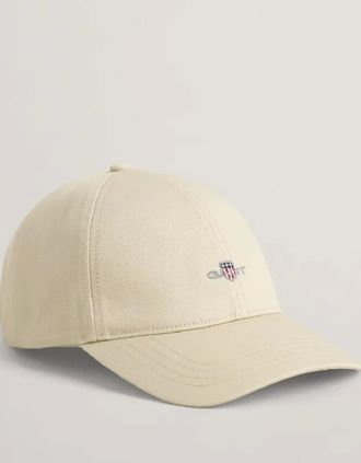 GANT Mens Cotton Twill Cap - Cream - Size: L/XL