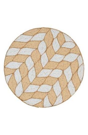 Tiramisu Beaded Placemat in White/Natural at Nordstrom Rack