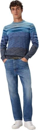 Missoni Crew Neck Sweater In Pure Flame Wool in Blue at Nordstrom, Size 50 It