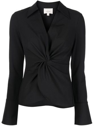 Cinq à Sept Blouse met geknoopt detail - Zwart