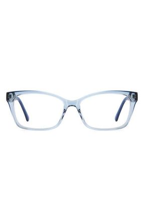 Kate Spade New York demi 53mm rectangular reading glasses in Blue at Nordstrom