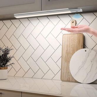 OEM Luz Led Para Debajo De Los Gabinetes De Cocina Con Sensor, 40 Cm, Recargable Y Con Alimentaci&oacute;n Usb De 5 V Cc, Inal&aacute;mbrica, Con Tira Adhesiva Magn&eacute;tic