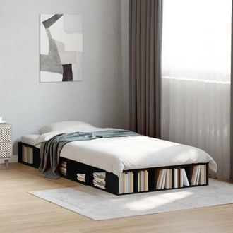 Berkfield Home Bed Frame without Mattress Black 90x190 cm Single