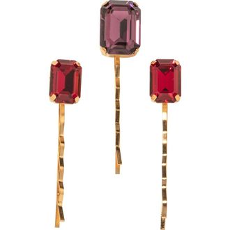 Jennifer Behr Jenna Assorted 3-Pack Bobby Pin Set in Amethyst at Nordstrom