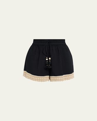Ramy Brook Adrienne Cotton Cover-Up Shorts