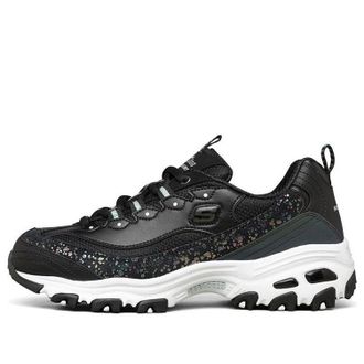 Skechers (WMNS) Skechers DLites 1.0 Low-Top Daddy Shoes Black 149462-BKW