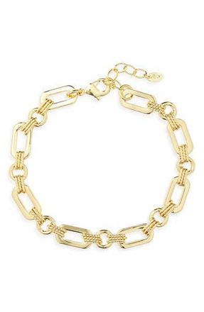 Argento Vivo Textured Link Bracelet in Gold at Nordstrom Rack