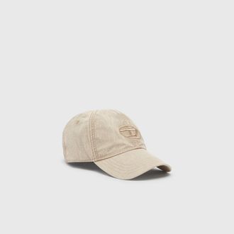 Diesel Baseball cap with embroidered Oval D - Caps - Man - Beige