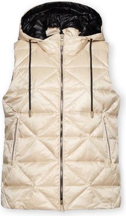 Elena Miro Lichtgewicht Mouwloze Donsjas - Dames - Bodywarmers - Beige - 2XL - Polyester - Jassen