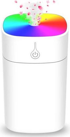 No Brand Mini Humidificador Port&aacute;til Para Dormitorio - Difusor De Fragancias Para El Hogar De 400 Ml - Humidificador Personal De Escritorio Con Luz Y Funci&oacute;n D