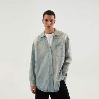 1989 STUDIO Light blue denim overshirt