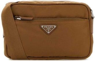 Prada Brown Re-Nylon Crossbody Bag Brandy Borse A Mano