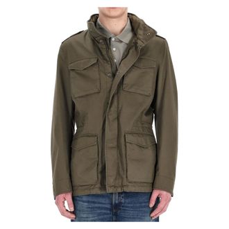 Herno Light Jackets, male, Green, S, Green Field Jacket