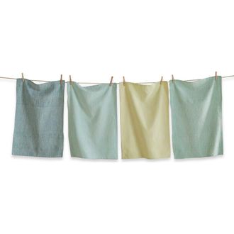 Tag Linea Dishtowel Set of 4 Blue Multi Cotton Kitchen Towels at Nordstrom