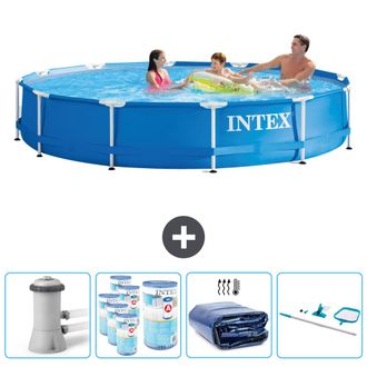 Intex Piscina Con Estructura Redonda - 366x76 Cm - 5-piezas Scb90