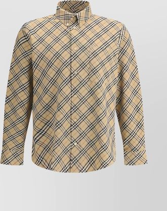 Burberry checked cotton shirt
