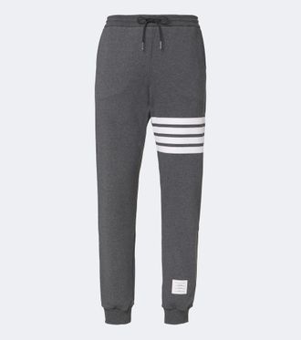 Thom Browne Pantaloni sportivi 4-Bar in jersey di cotone