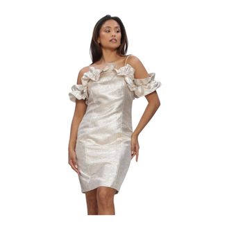 Bruuns Bazaar WallichiaBBMartha dress - Dames - Jurken - Geel - Maat: M Viscose